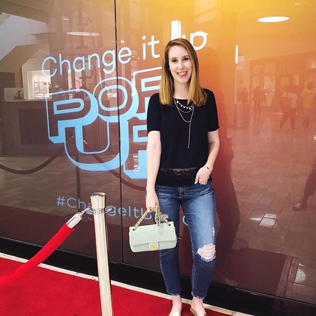 The blow dryer wind tunnel inside the @haircuttery Change It Up Style Exhibit definitely gave my hair some much needed volume tonight! The pop-up is open and free to the public starting tomorrow at Tysons Corner Center! #changeituphc #dcblogger #haircuttery #ootn #tysonscorner #flashesofdelight