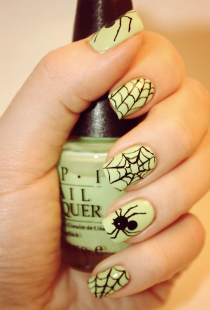 Spider Nails via Pinterest
