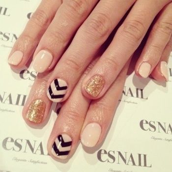 Chevron and Glitter